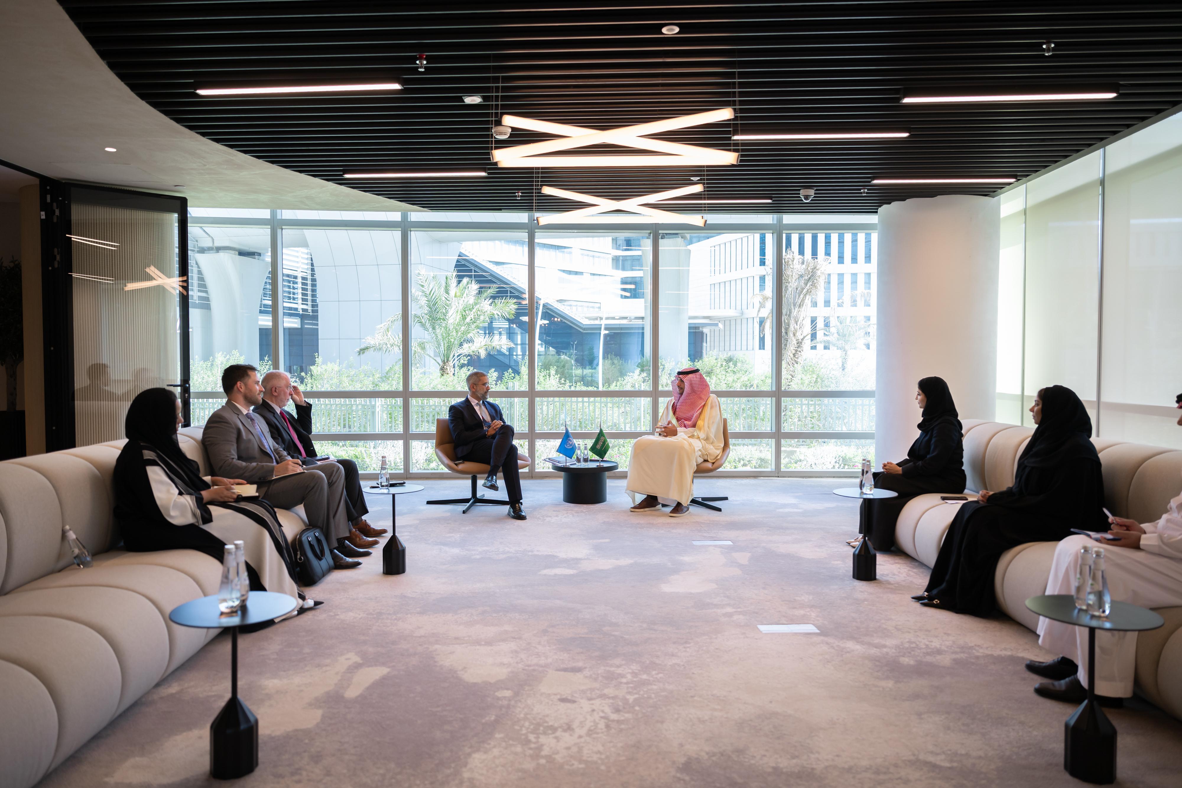 A photo of H.E. Engineer Ammar Nagadi with Mr. Mohammed Al-Zarqani